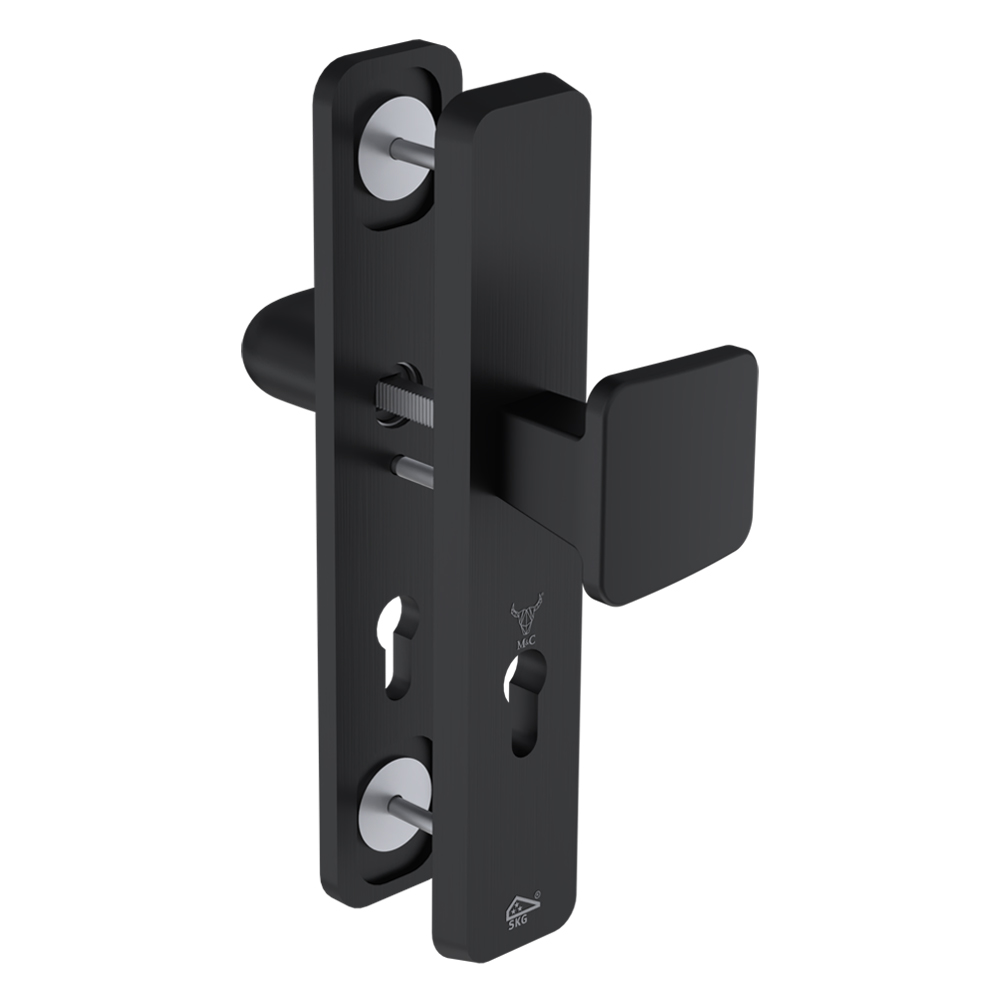 M&C veiligheidsbeslag knop/kruk PC72 zwart